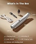 oneisall Dog Paw Trimmer, 2-Speed Up to 6500 RPM, 35dB Low-Noise Safe Pet Paw Trimmers with Curved Blade and LED Light, Cordless Pet Grooming Paw Clipper for Dogs, Cats, Paws, Ears, Face, Rump