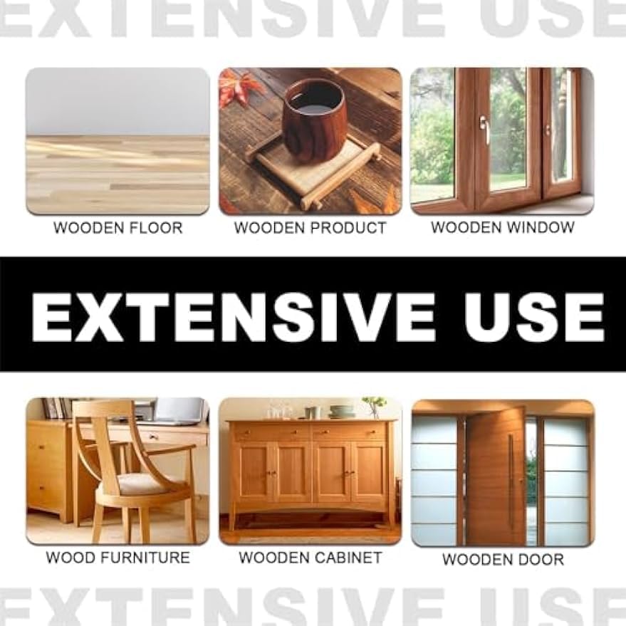 Miniatura 4 de CANOTUN Pulidor de cera de abejas para muebles, aerosol de cera de abeja natural, limpiador de madera y pulido para mesa de suelo, silla, gabinete,