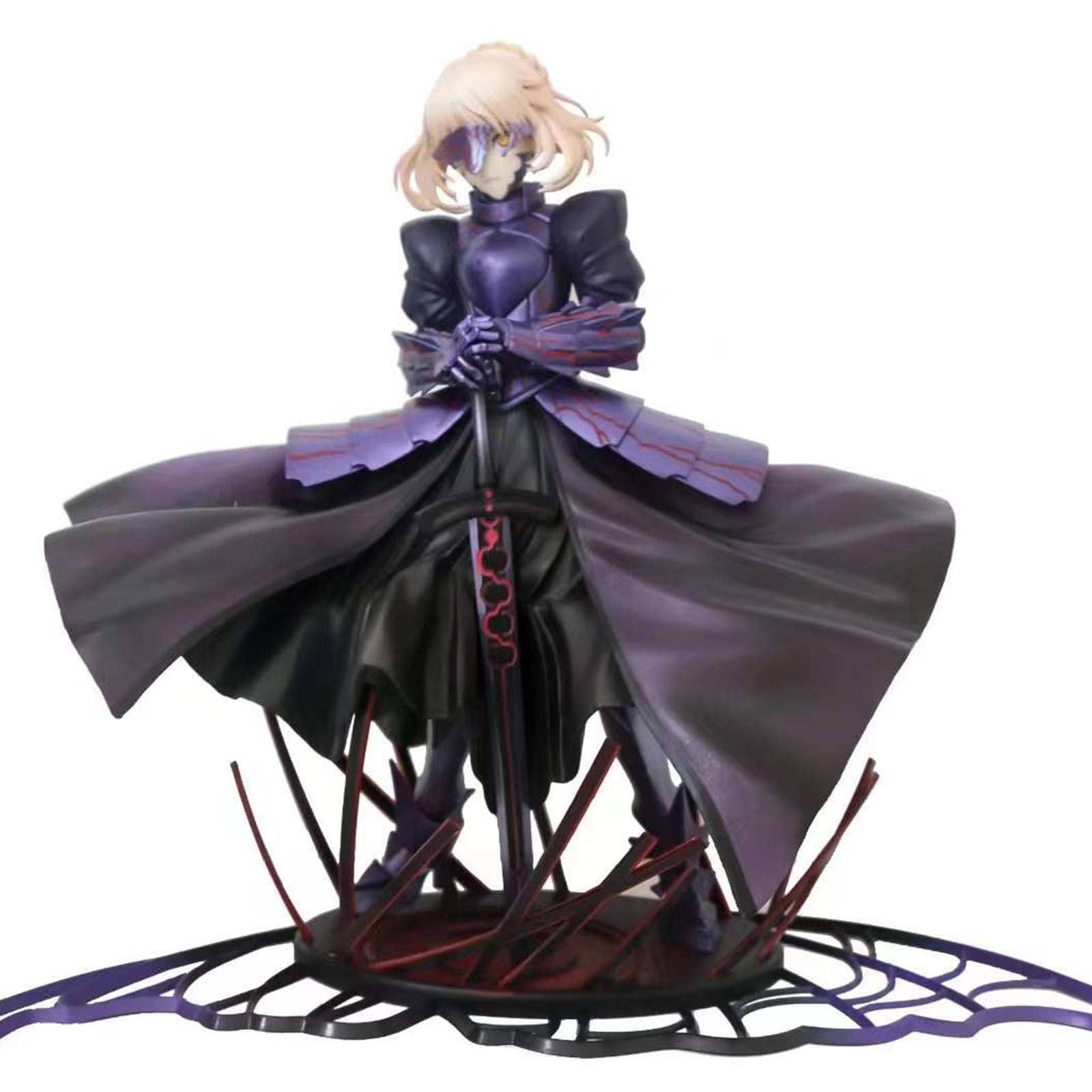 Saber Alter/Matou Sakura Makiri's Grail Figure, Environmental PVC Figure Anime Figure Decorative Collectibles Suitable for Birthday Gifts and Various Holidays 11 Inch (A)