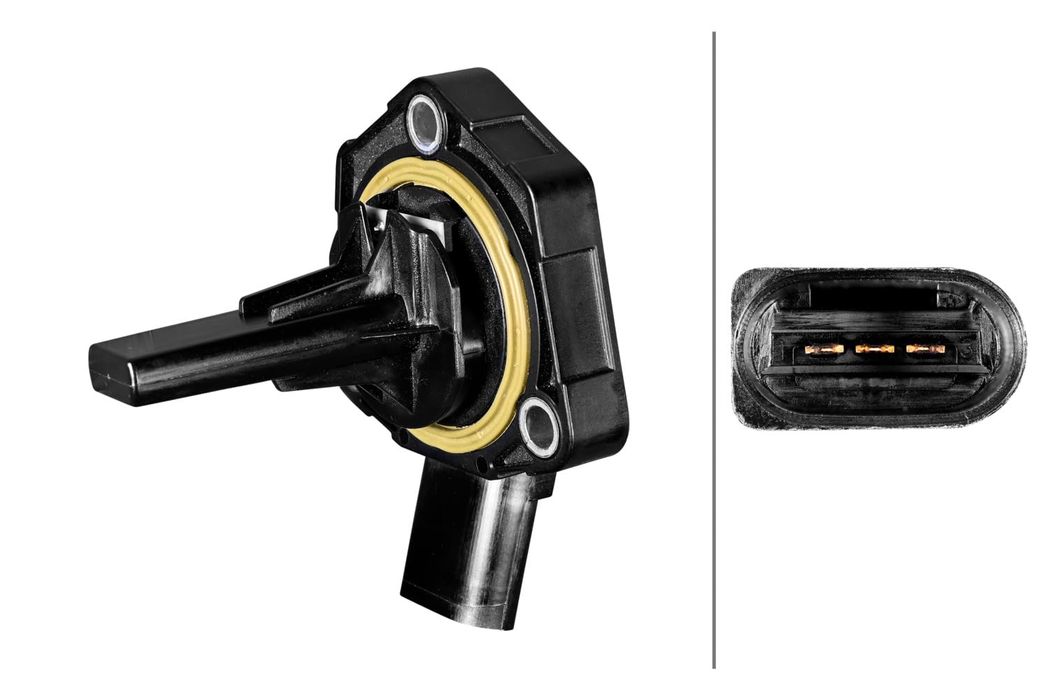 HELLA 6PR 015 079-071 Sensor, Motorölstand - 3-polig - geschraubt - mit Dichtungen