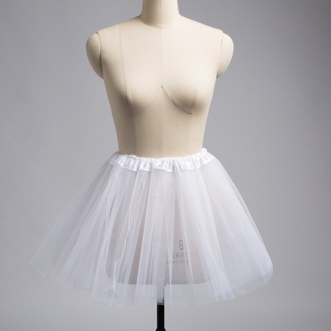 Damen Elastische Taille Chiffon Petticoat Geschwollene Tutu Tüllrock Prinzessin Ballett Tanz Unterrock