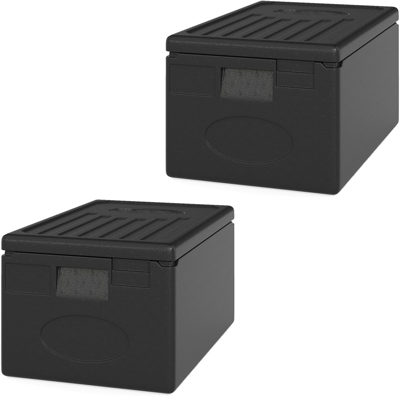 COSTWAY 49 Qt Insulated Food Pan Carrier, Non-Electrical Food Warmer with Built-in Handles & Stackable Design, Portable Food Warmer Hot Box for Catering, Camping, Restaurant (2)