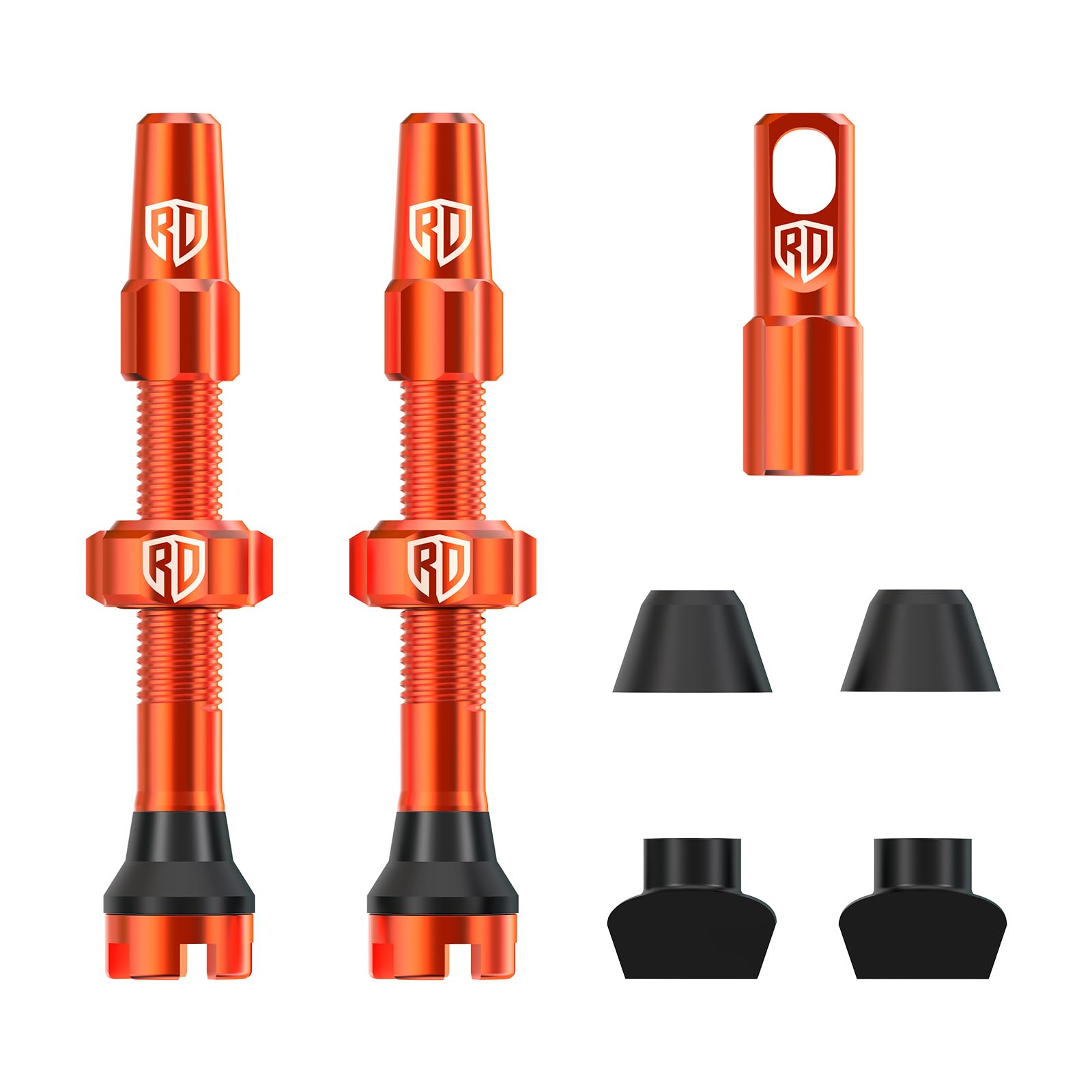 RACEDUEL Tubeless Valve Stems Presta Valves Stem Aluminum 44MM/60MM/80MM