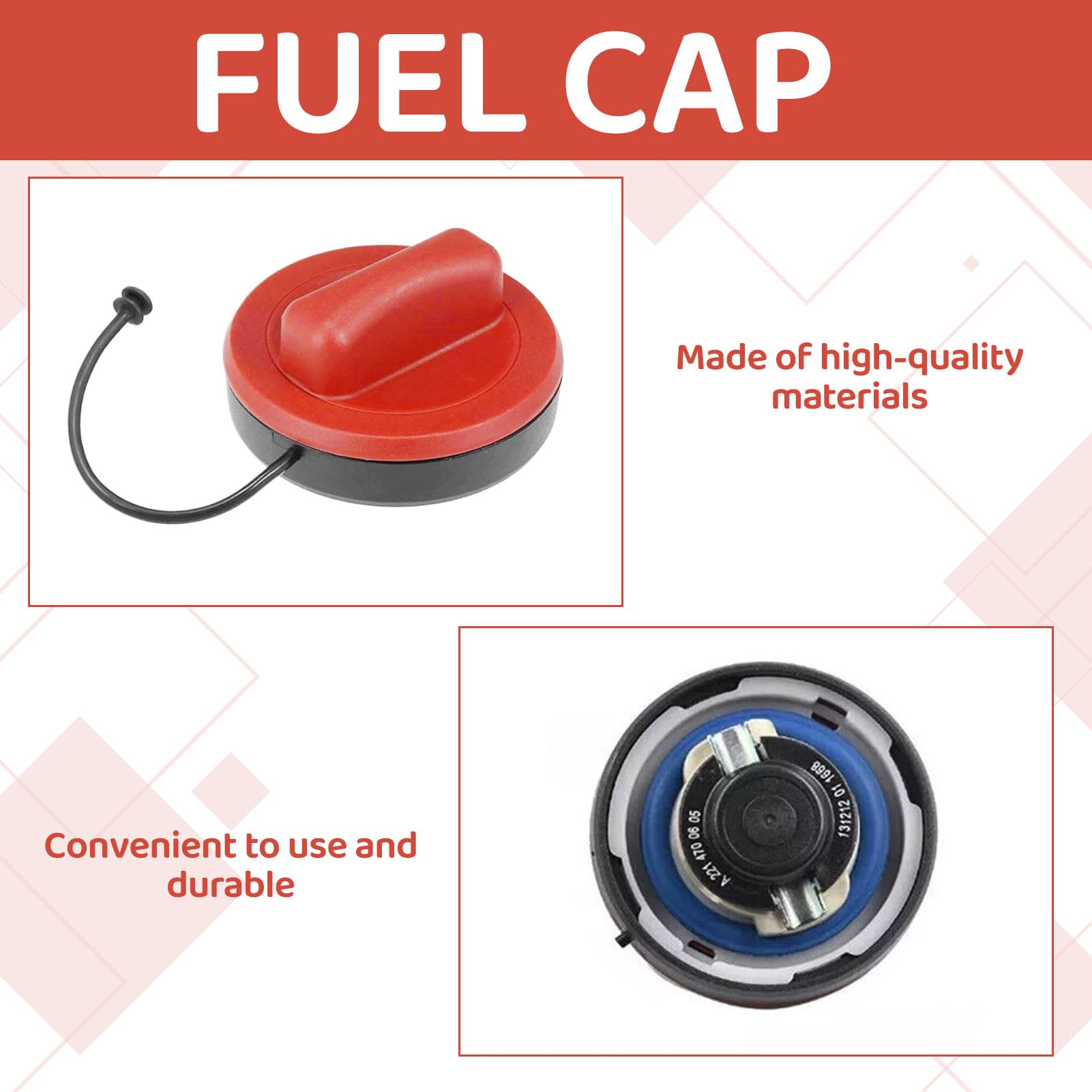 Tappo Serbatoio Carburante Diesel Rosso A2224700105 Per Mercedes