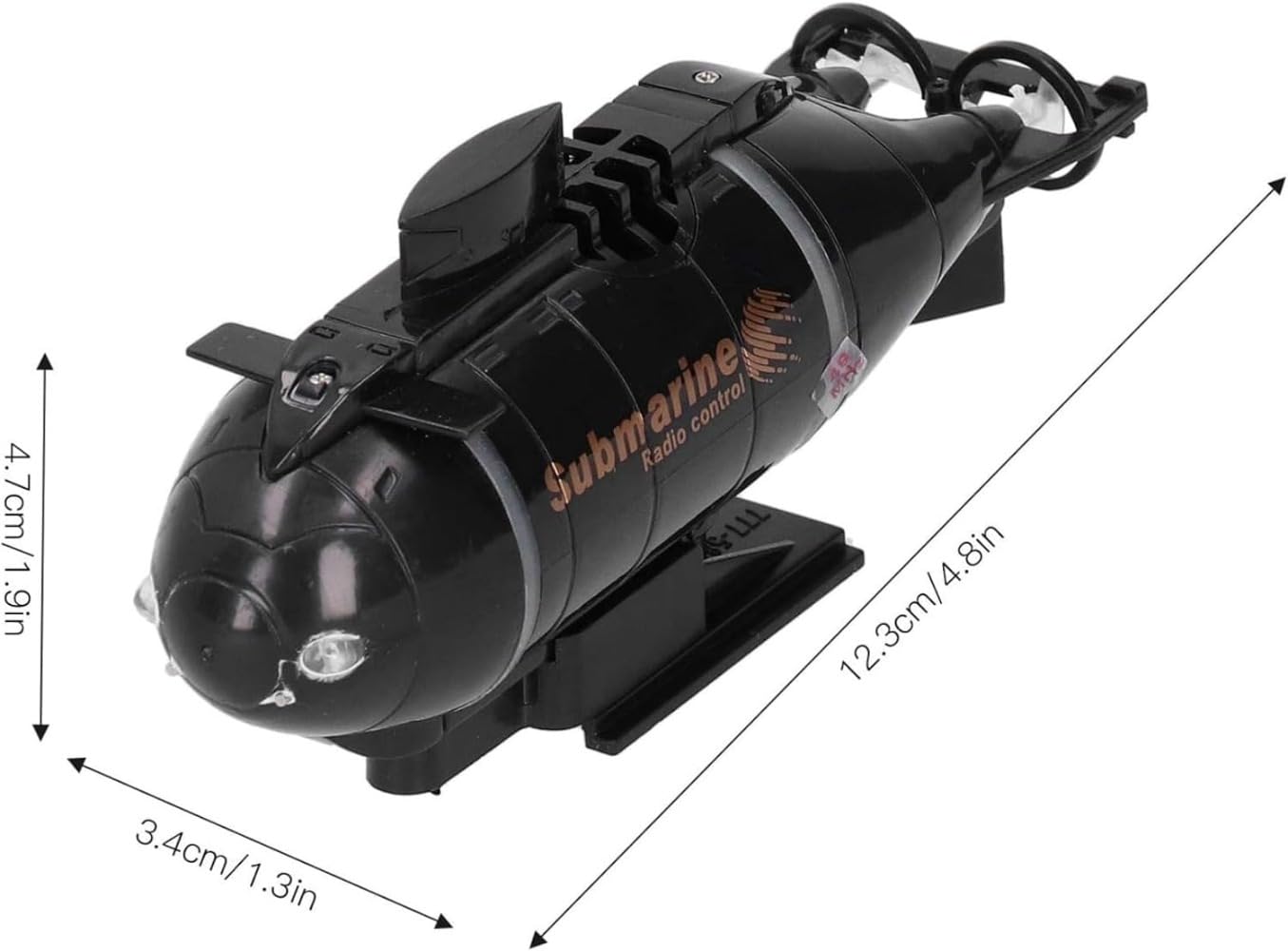 Amazon.co.jp: ミニRC潜水艦、ラジコン玩具、LEDライト付き電動防水