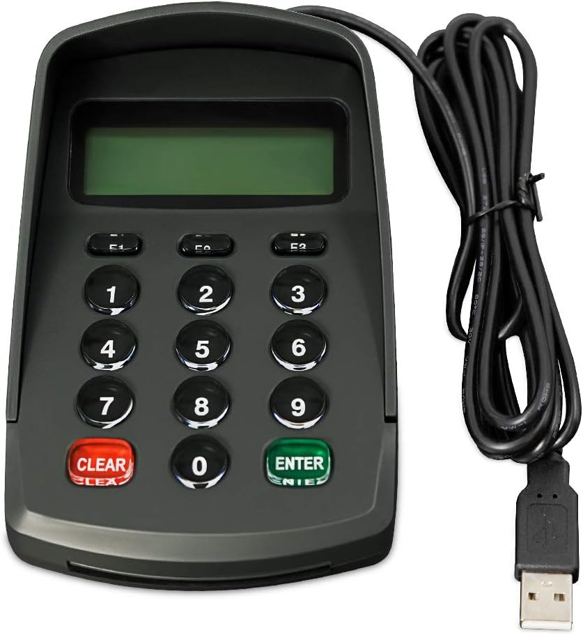 Programmable 15 Keys Keyboard Numpad with LCD Displayed ACSII Format for Bank POS Terminal Input Password Numpad Keypad (YD531 USB simulate RS232)