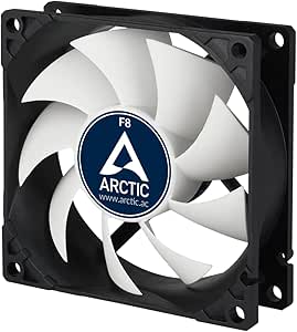 ARCTIC F8 - Ventola da 80mm ad alta potenza con case standard, a molteplice utilizzo, estremamente silenzioso ed efficiente