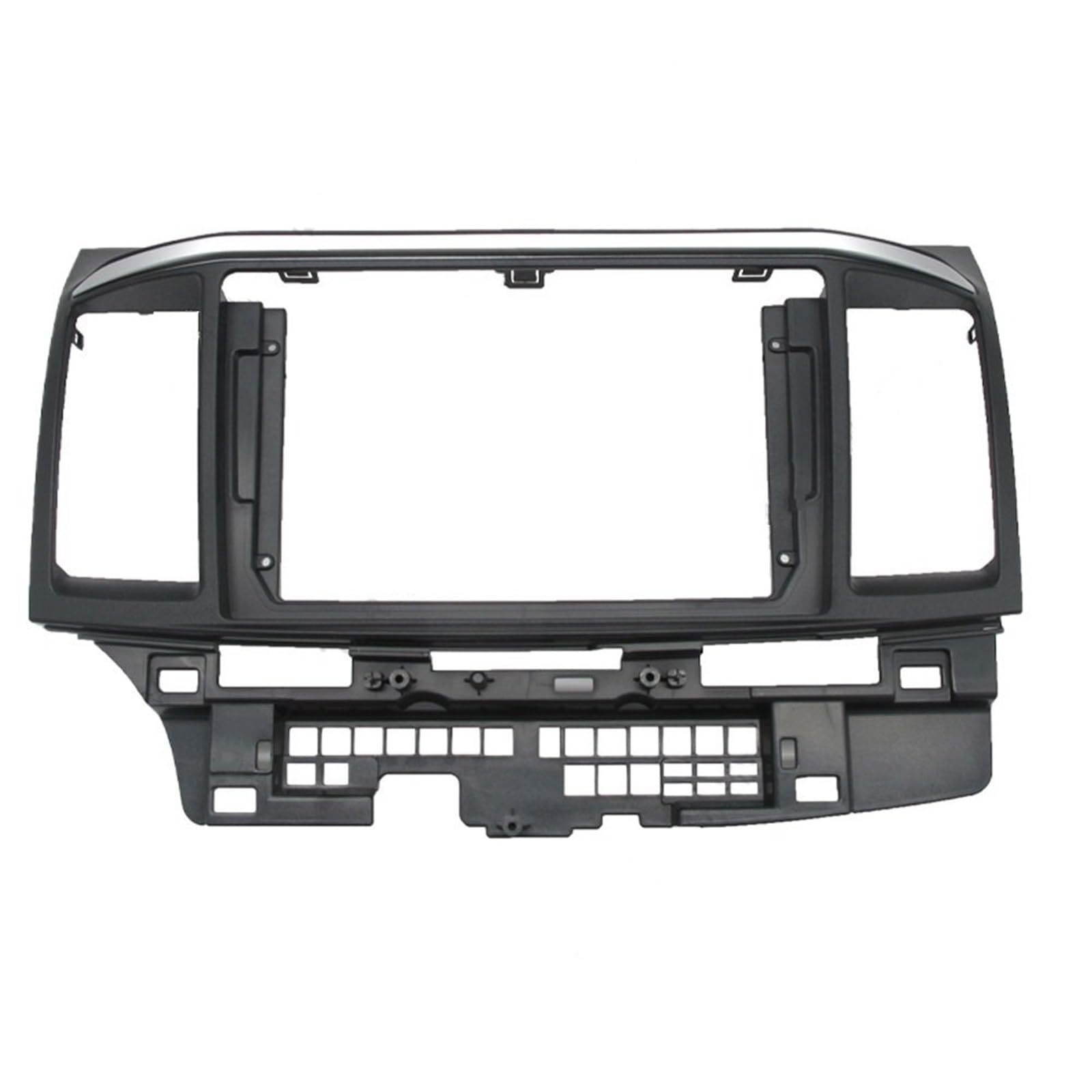 JKELPV Car Radio Frame Kit Fit For Mitsubishi Lancer Fortis 2007+ 9Inch Car Radio Fascias 2 Din Head Unit Panel Dash Frame Radio adapter