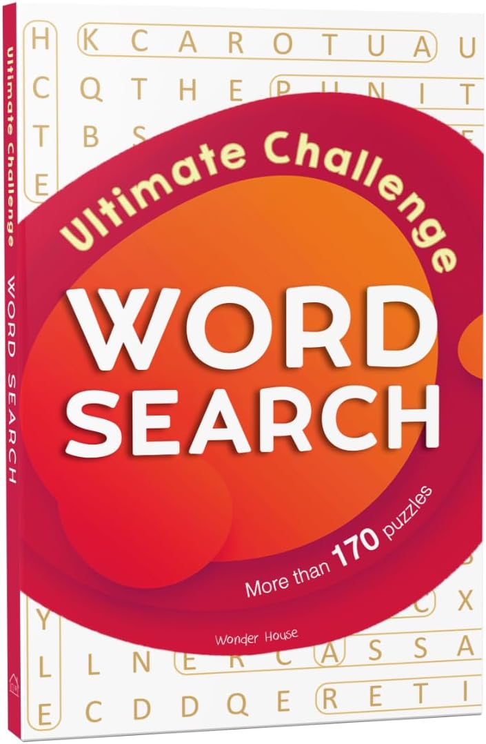 Word Search – Ultimate Challenge: Classic Word Puzzles for Everyone | Boost Focus & Vocabulary | Ages 8+ | 100+ Brain-Teasing Games