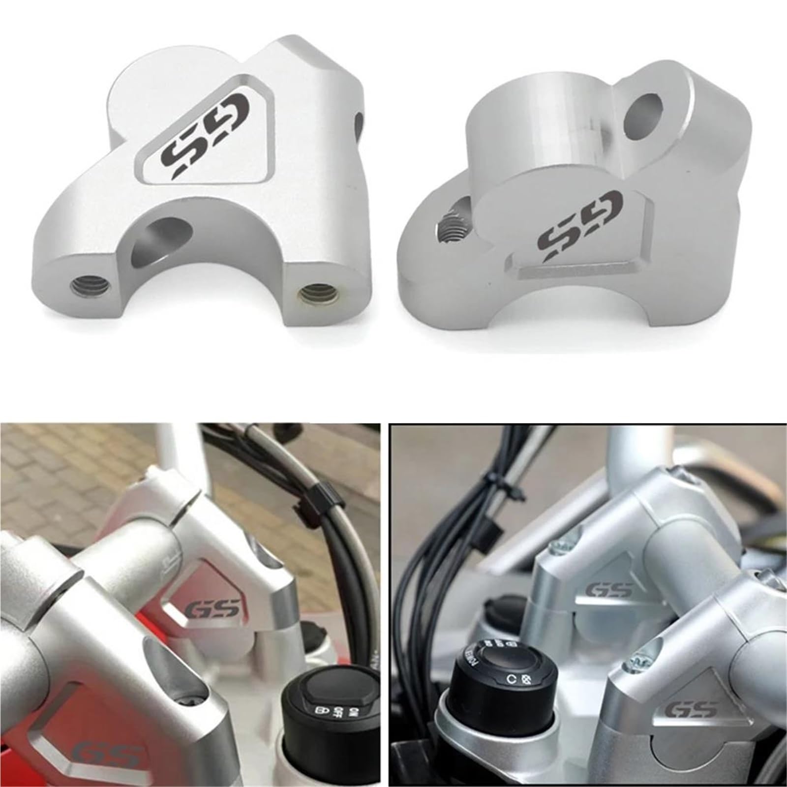 Alzas Manillar Elevadores De Manillar De Motocicleta Elevador De Manillar De Motocicleta 32MM Abrazadera De Manillar De Arrastre Adaptador Extensible Para BMW Para R 1200 GS LC ADV R1250GS S1000XR Ele