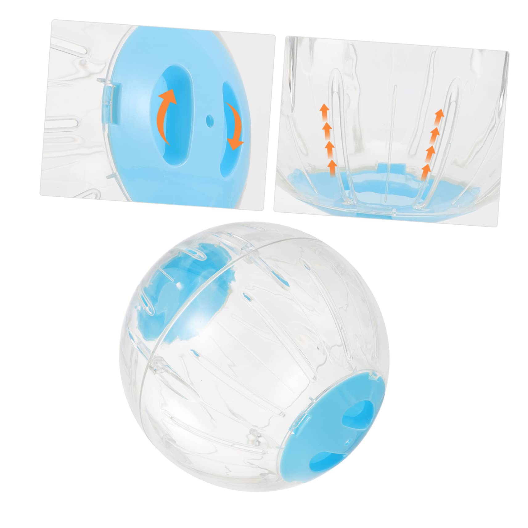 BESTonZON Hamster Laufball Transparente Trainingskugel für Hamster und Sicheres Haustiersportspielzeug für Interaktion und Fitness zu Reinigen Langlebig