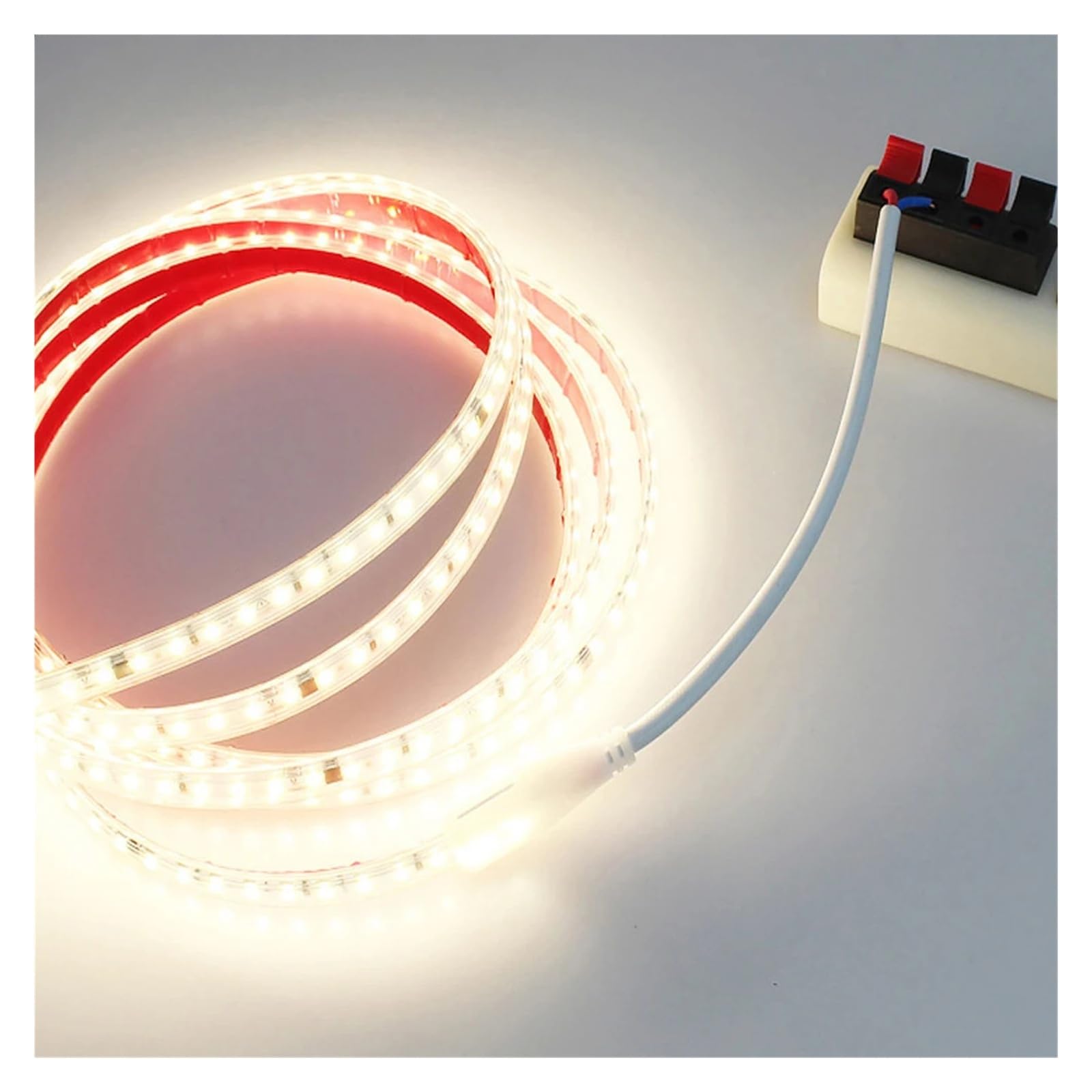 Nastro flessibile a densità multipla for strisce LED IP67 220V 2835(Warm White,120LEDS ONE METERS_18M)