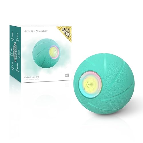 Interactive Dog Toys, Wicked Ball PE, 3 Interactive Modes,Enhanced Rubber