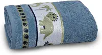 Toalha de Banho Soft Kids 68x110-100% Algodão Gramatura 390g (Dino)