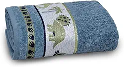 Toalha de Banho Soft Kids 68x110-100% Algodão Gramatura 390g (Dino)