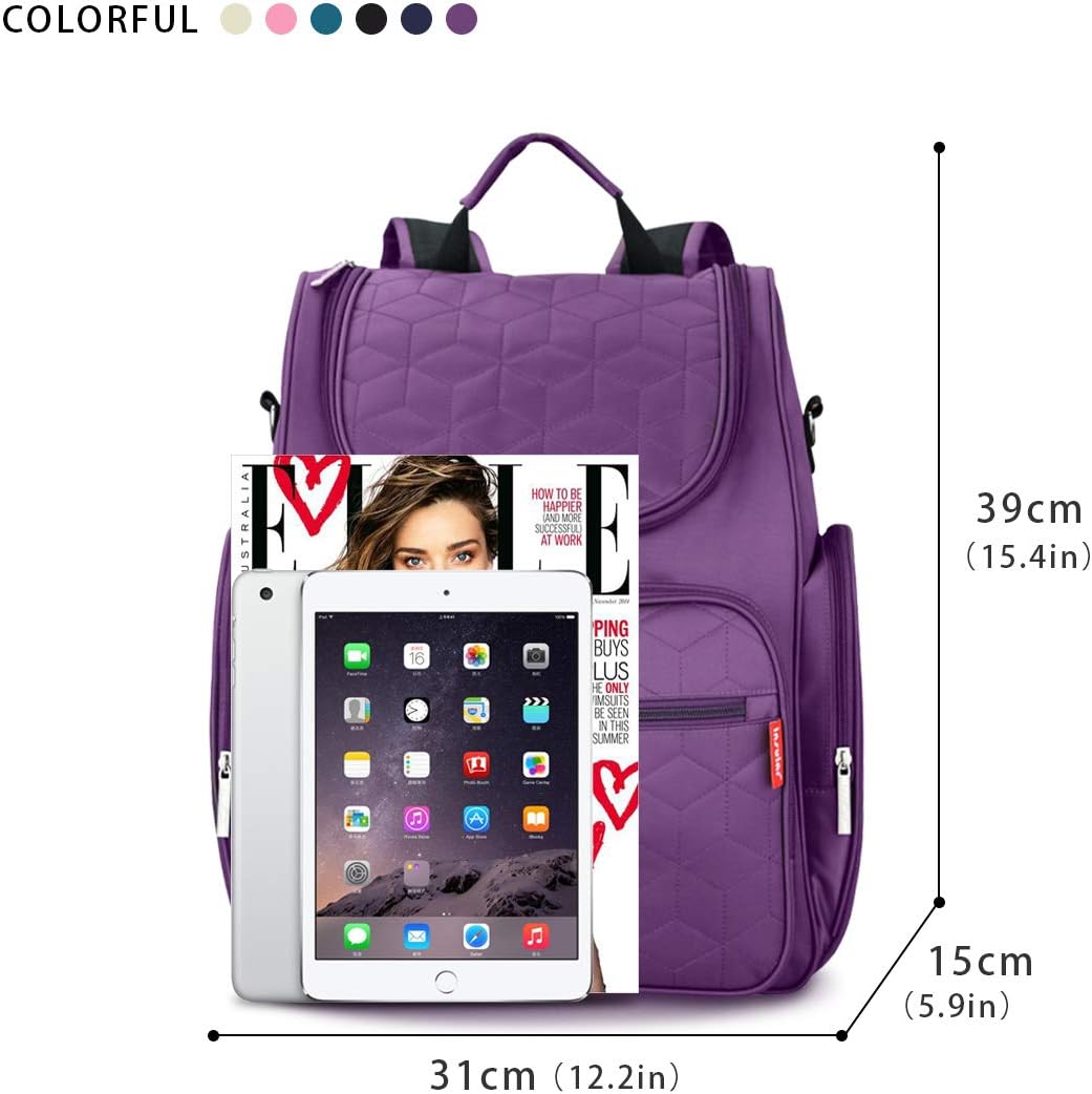 SONARIN Baby Nappy Changing Backpack with Changing Mat,Travel Backpack Organizer