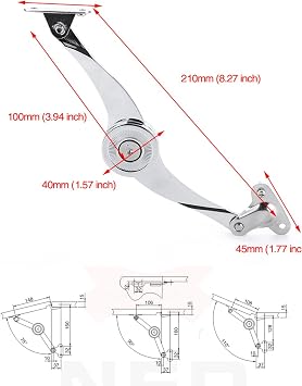 Heavy Duty Soft Close Lid Support Hinges | Kitchen Cabinet Door, Adjustable Polish Hinge, Furniture Lift Up Flap Stay Support Hardware, Zinc Alloy