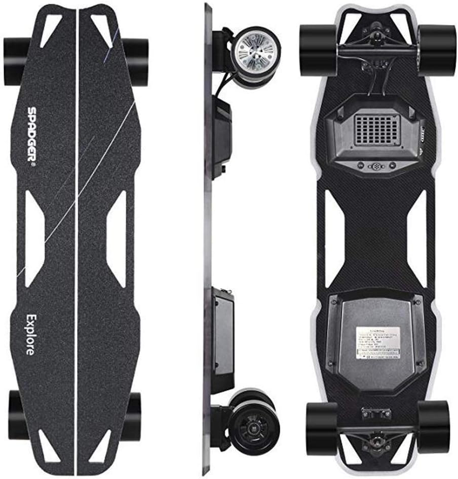 KASIQIWA Electric skateboard long board,Mini Cruiser Skateboard Sports electronic electric skateboard Motor 300w Electric Skateboard for Adults with Wireless Remote Control
