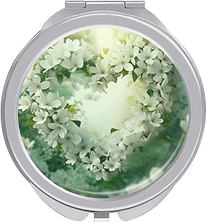 Makeup Mirror Many White Flowers Vanity Mirro...