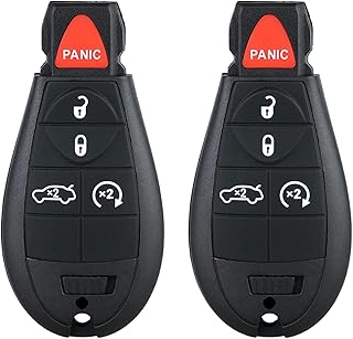 2 Pcs Key Fob Replacements for 2008-2010 Chrysler 300 2008-2014 Dodge Challenger/Charger/Jeep Grand Cherokee 2008-2013 Dodge Durango 2008 Dodge Magnum, Keyless Entry Remote FCC ID M3N5WY783X, IYZ-C01C