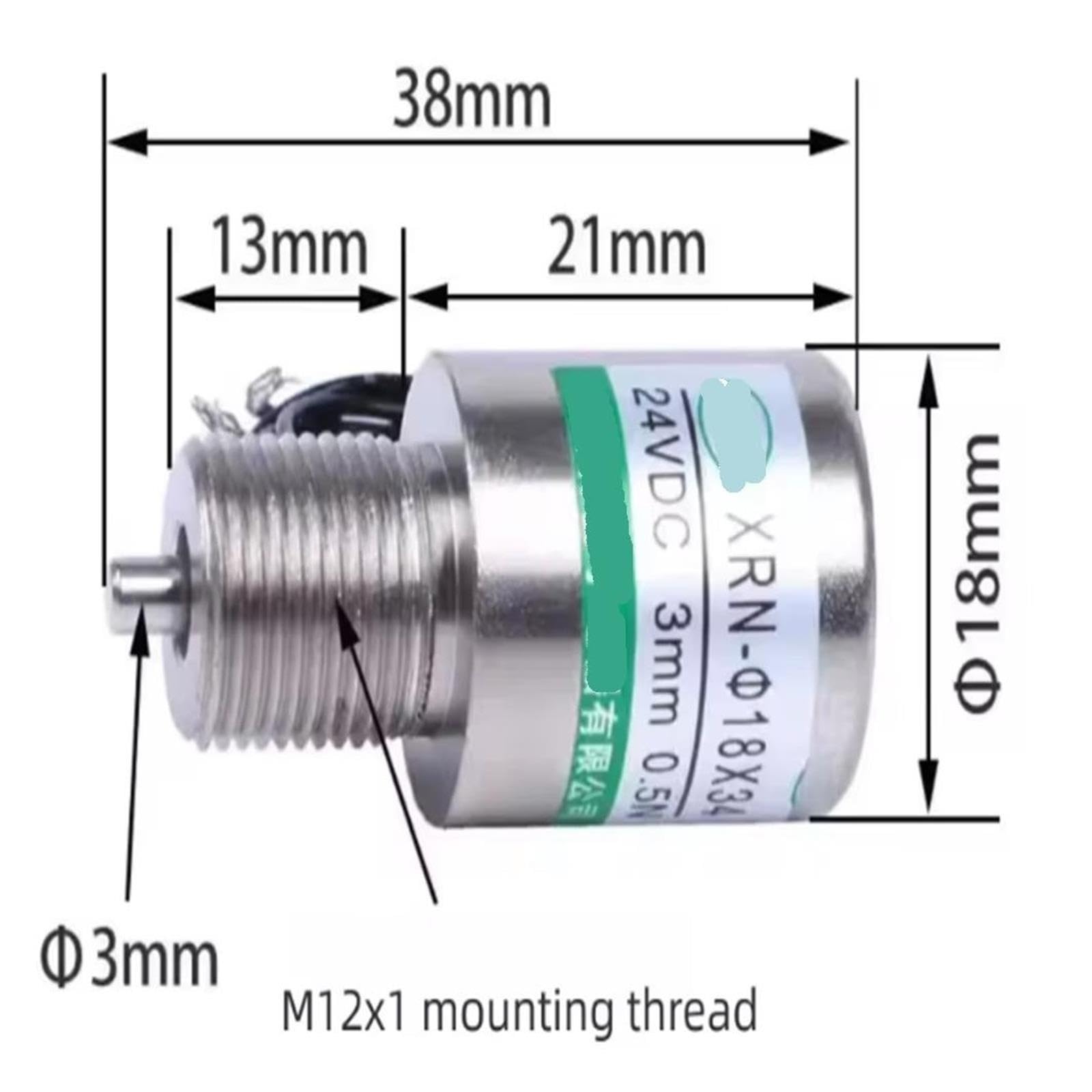 Solénoïde Tubulaire XRN-18X34 DC 12V 24V, Micro électro-Aimant Push-Pull(24V DC)