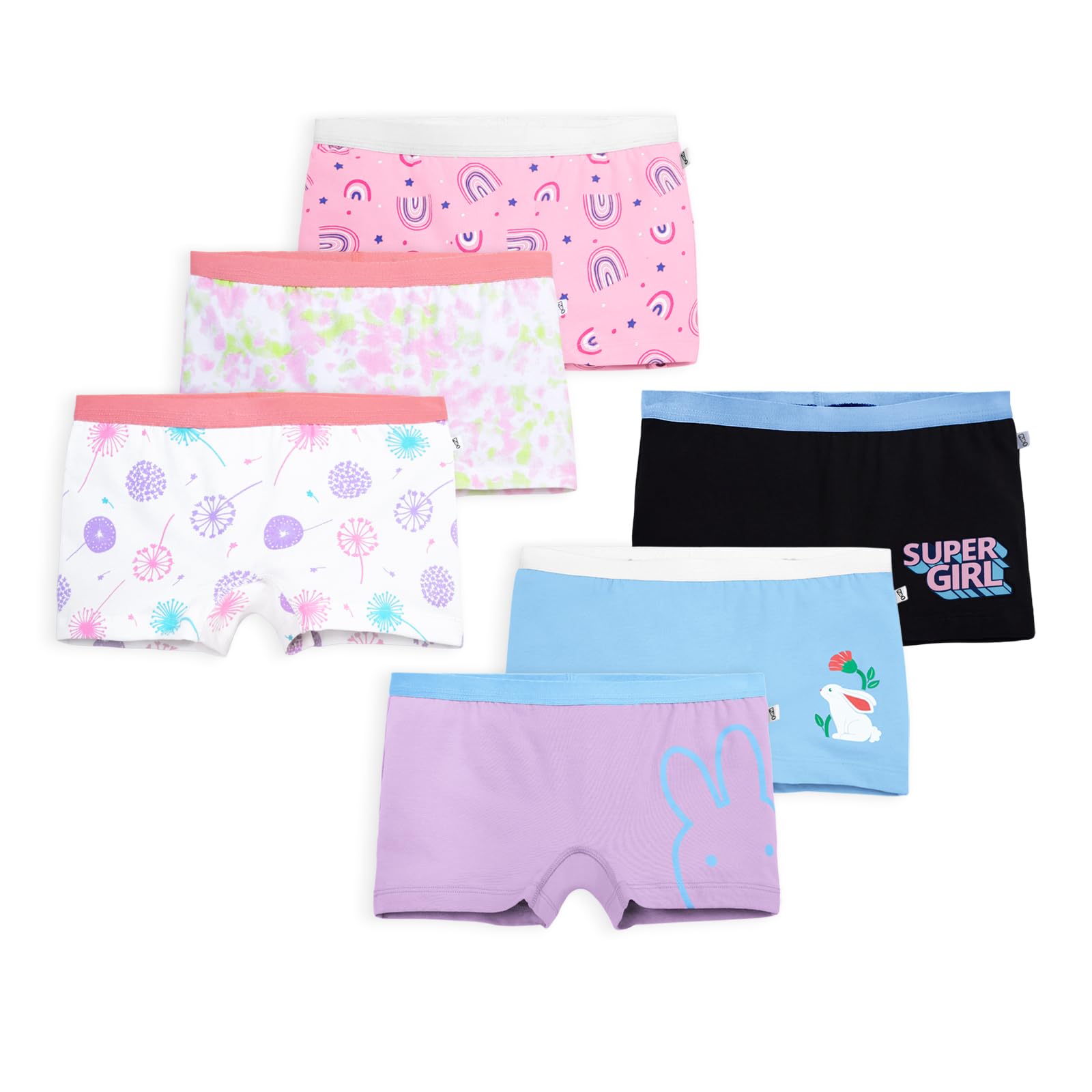 YouGotPlanB Cotton Trunks for Girls | Ages 8-16 | Stretchable Trunks for Kids | Snug-Fit | Perfect for Active Girls-picture-30