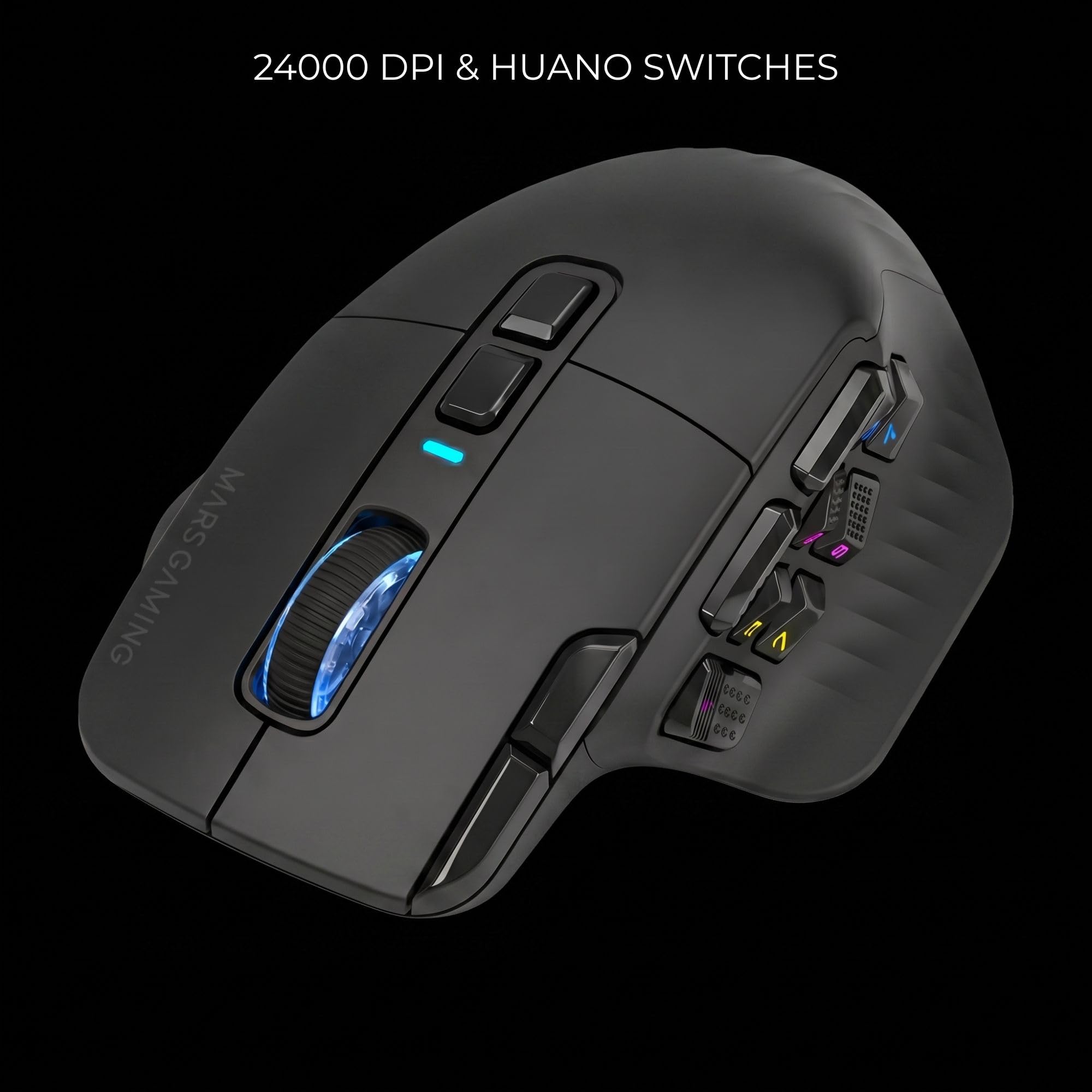 Mars Gaming MMW-HEX16 Mysz Gamingowa 24000 DPI Przełączniki HUANO FPS i MMO