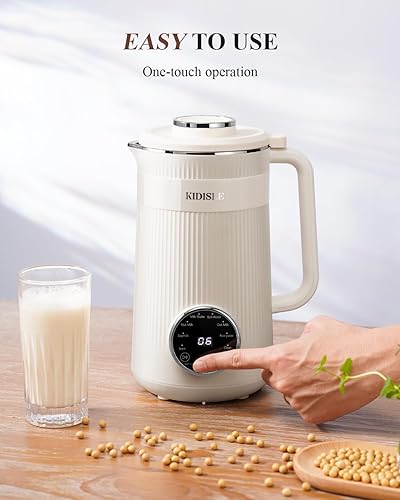 Miniatura 4 de Licuadora de leche de nuez 8 en 1, 32 onzas de soja casera, almendras, avena, coco, bebidas a base de plantas y no lácteas, máquina automática de