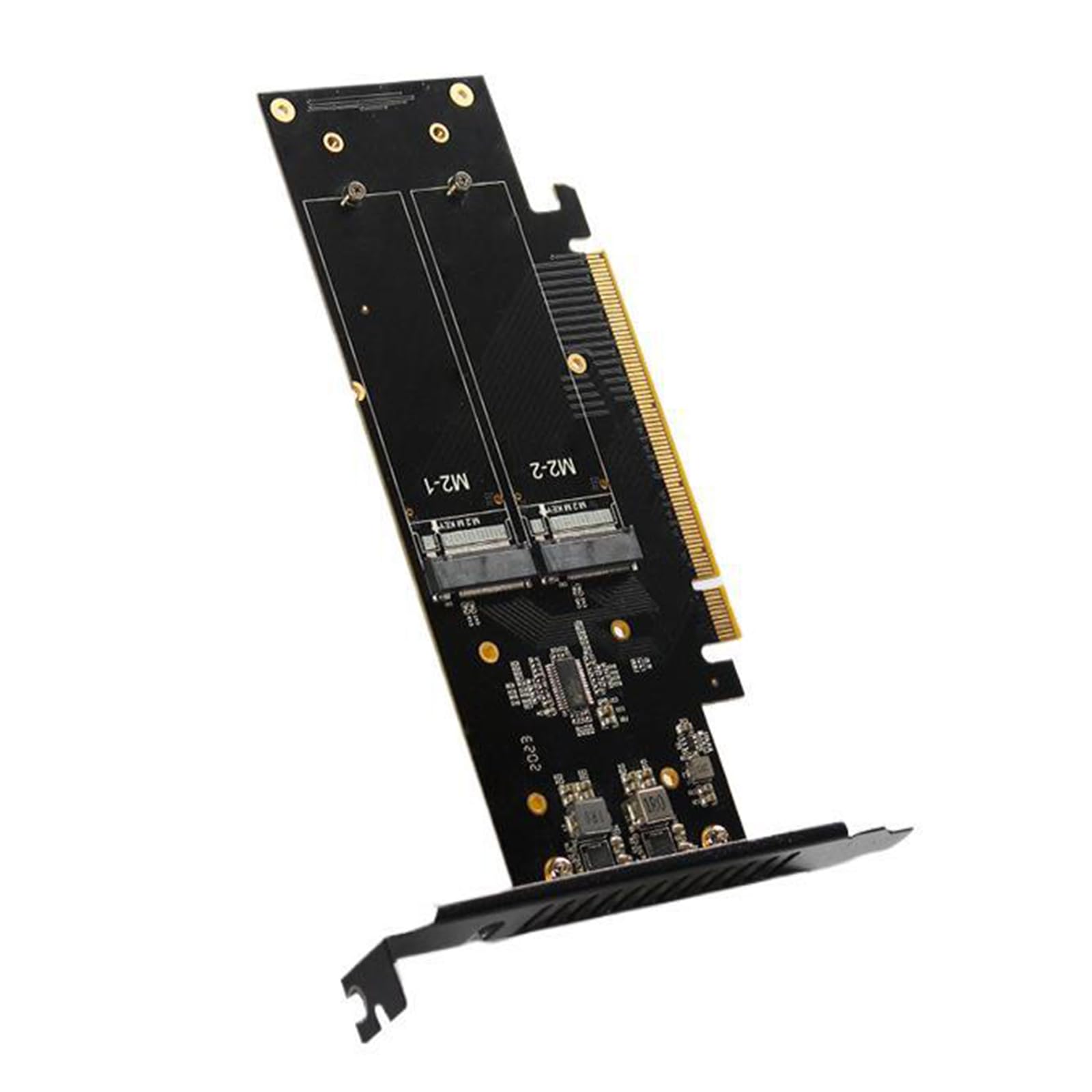 Transferencia de datos de alta velocidad PCIe 5.0 X16 a tarjeta de expansión NVMe, 4 ranuras para discos duros, capacidad RAID y fácil instalación, tarjeta de velocidad rápida