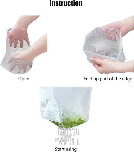 Miniatura 6 de Family Simple - Bolsas coladoras para fregadero – Escurridor de drenaje de cocina desechable, filtro de tapón plegable, bolsa de plástico