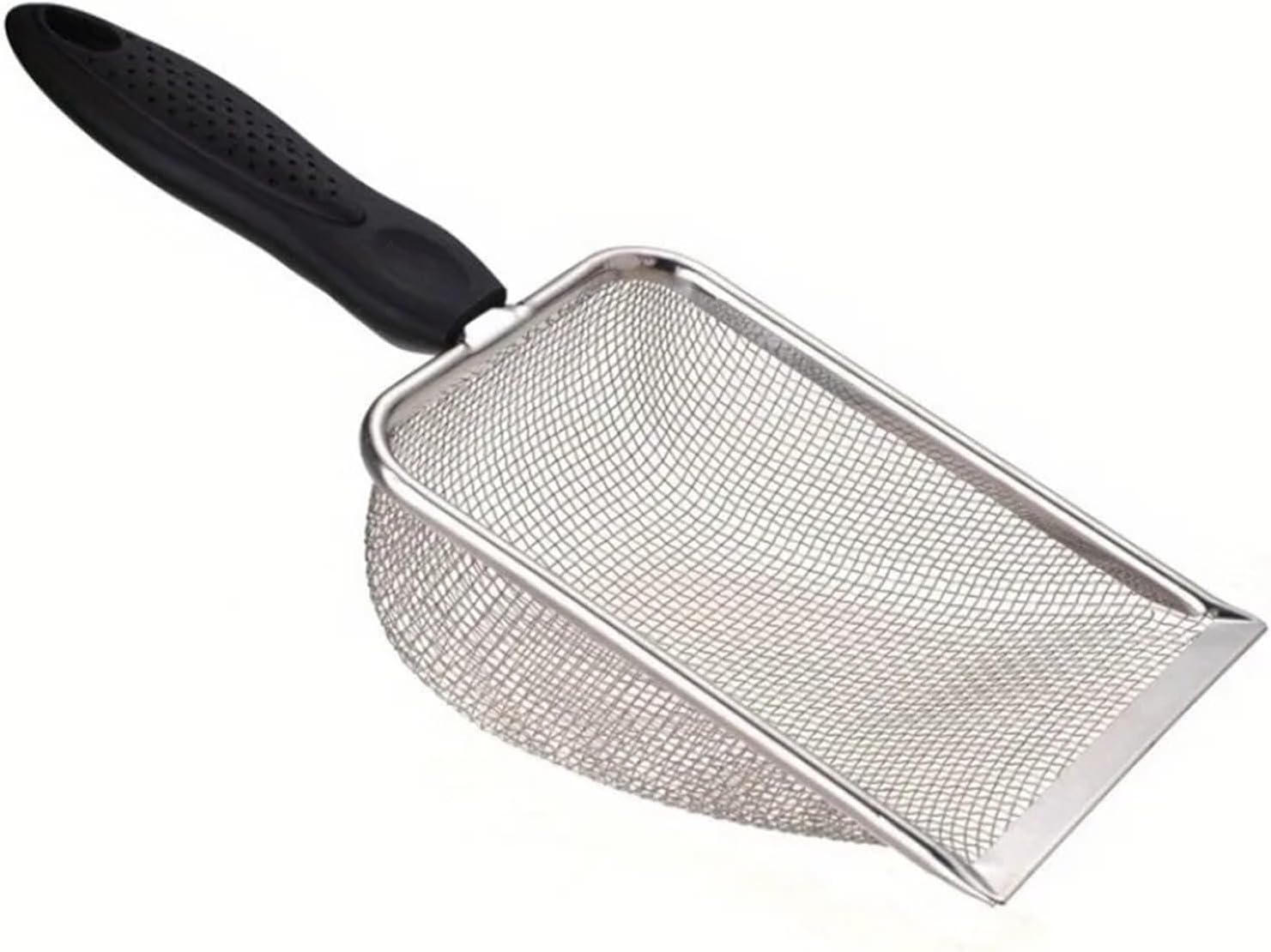 Stainless Steel Cat Litter Scoop, Durable Deep Shovel Litter Sifter for Multiple Litter Types