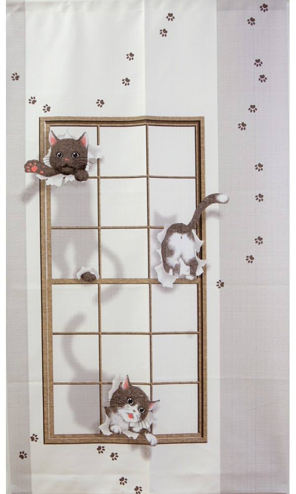 猫 水墨画 掛軸 暖簾 タペストリー 楽天市場】のれん ネコ 猫 タペストリー ポスター 85cm幅 150cm