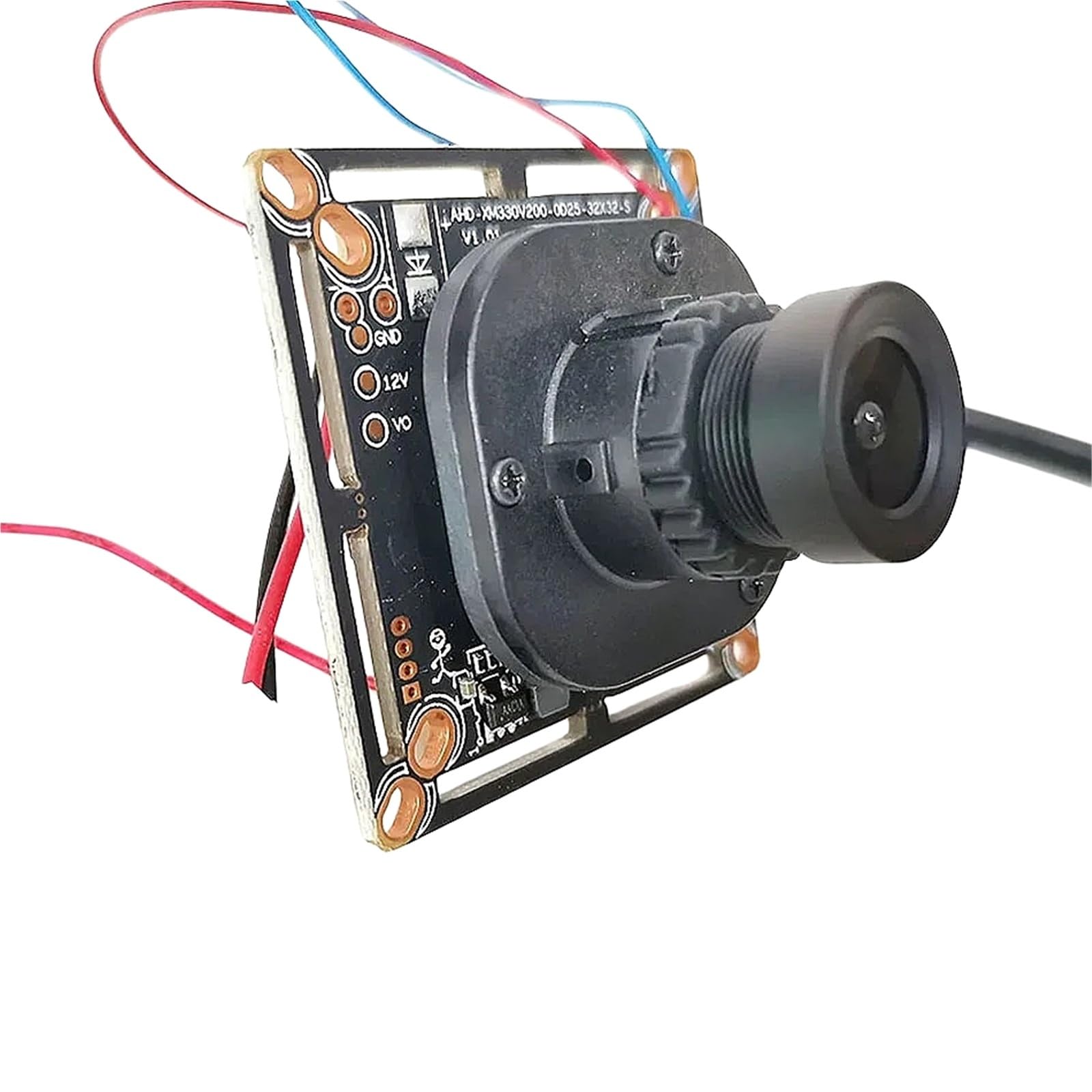 Lipski DIY Low illumination AHD Camera Module PCB Board HD 4K 8MP / 2MP IMX323 5MP 1080P CMOS Sensor CCTV Security Camera(12mm,2MP IMX323 AHD_NTSC)