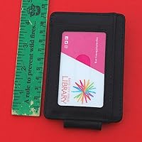 Vista 5 de 1954 Austria 2 Groschen Coin Full-Grain Black Leather Magnetic Money Clip Wallet & Card Holder RFID Blocking - Imperial Eagle