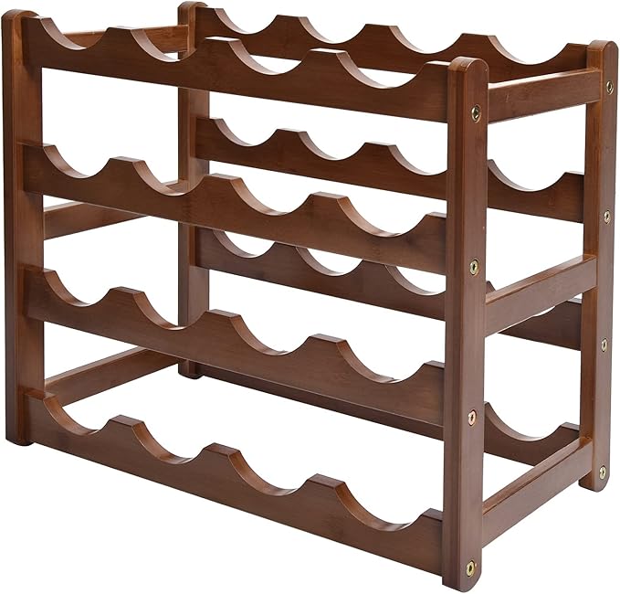 Zerodis Estante para Vino 4 Niveles, Soporte para Botellas miniatura 5