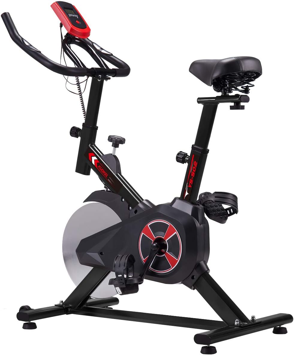 KUOKEL Cycling Bike, Indoor Exercise Bike Spin Bike 24lb