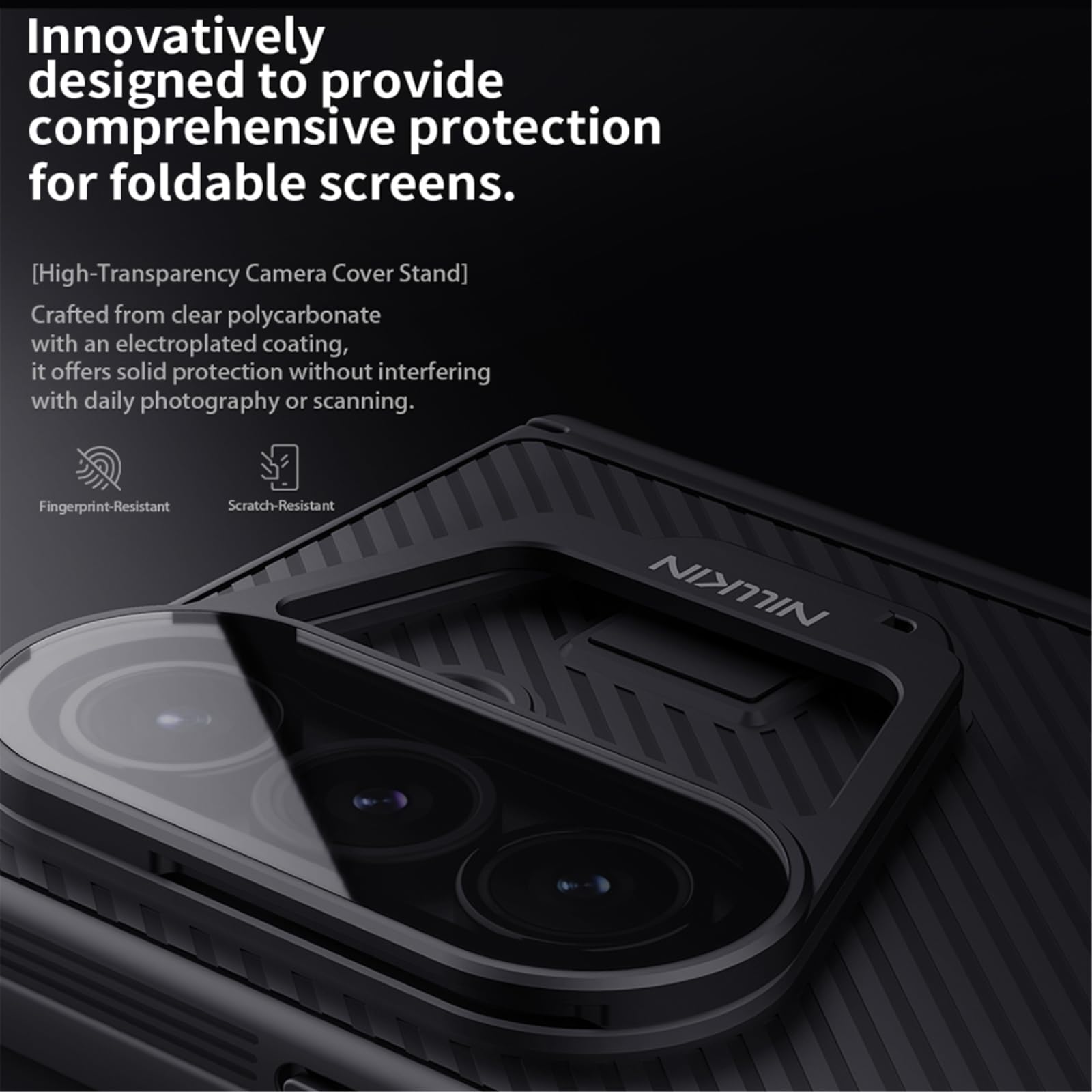 Funda para teléfono móvil magnética para Galaxy Z Fold 7, diseño Camshield, protección de cámara, funda plegable con soporte, con bolígrafo, para 7