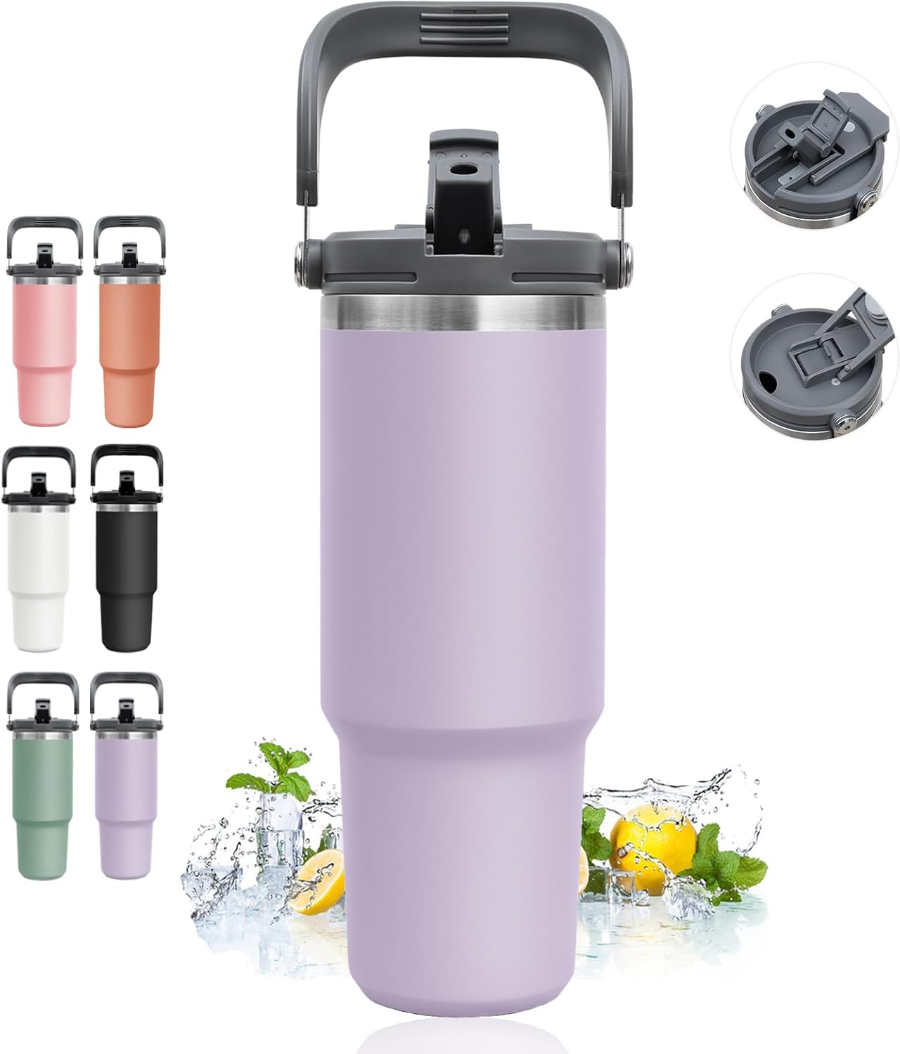 Amazon 30 oz Insulated Tumbler with Straw and Lid Leak Proof tumbler Water Bottle with