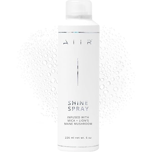 AIIR Shine Spray -Smoothing Spray for Glossy Sleek Hair, Humidity and Frizz Shield Spray, Gloss Spray, Lightweight Spray Coats and Protects Hair, Enhance Shine & Color with Reflect, 6 oz