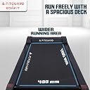 FITGUARD Treadmill by STAYFIT 3 HP Peak Motorised Treadmill for Home Use [ Max User Wt. 110kg | LCD Display | | 4 Level Manul Incline ] Heart Rate Sensor | Cardio Exercise gallery image
