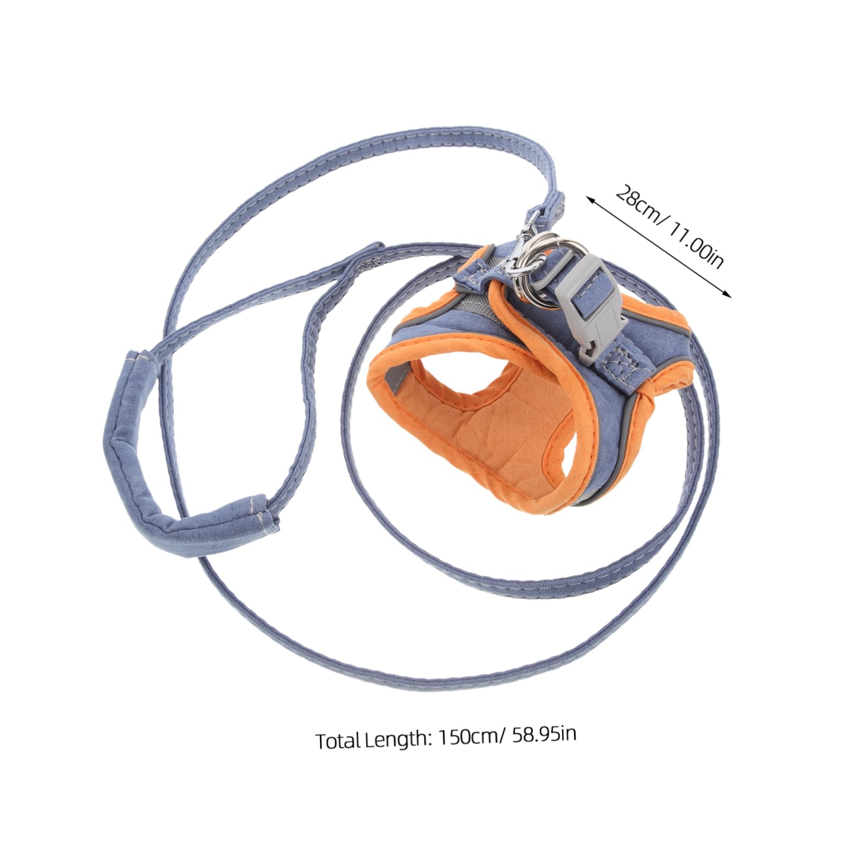 SUPVOX Cat Harness Reflective Leash Breathable for Cats Puppy Harness Stainless Steel Hook Design