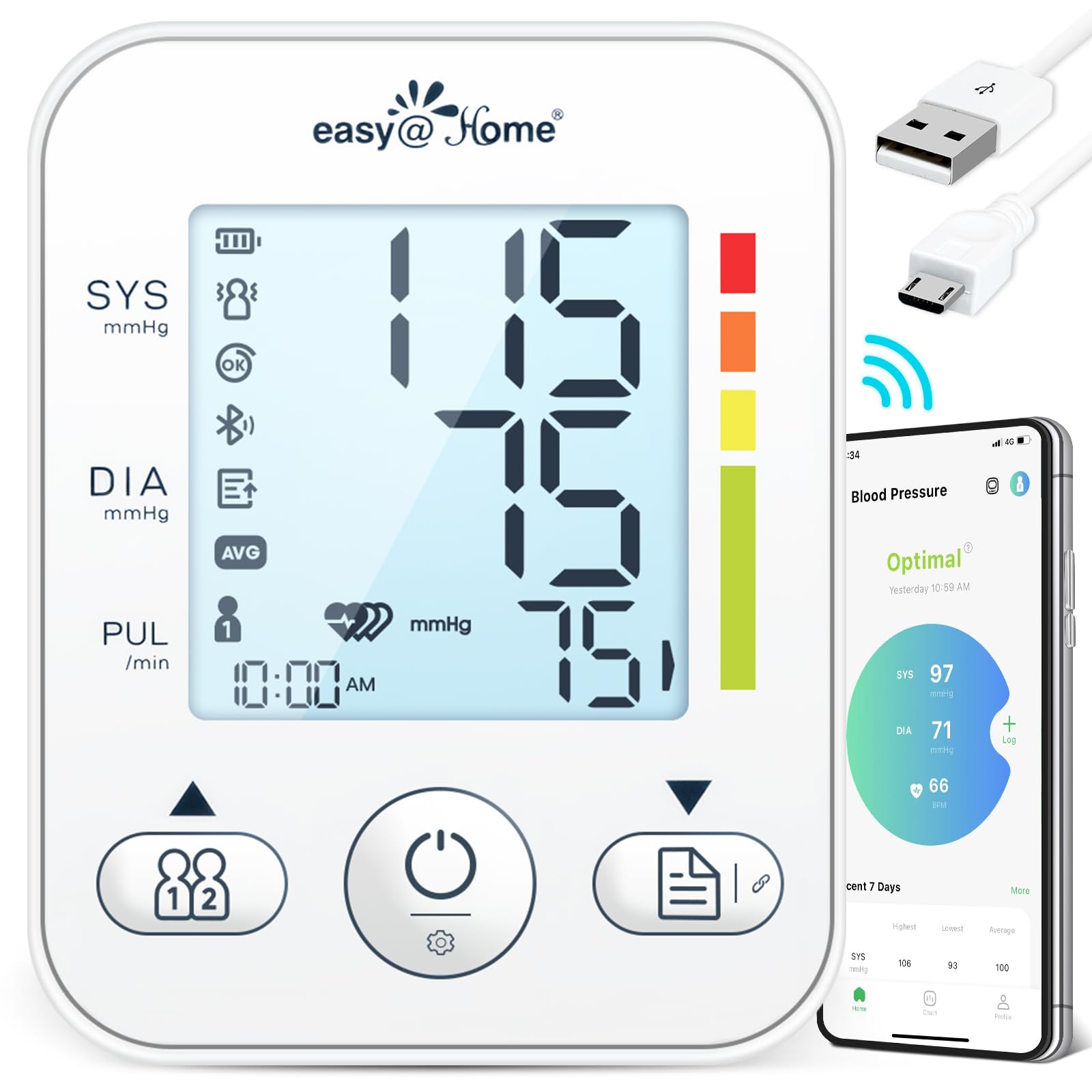Easy@Home EBP-08B - Tensiomètre électronique