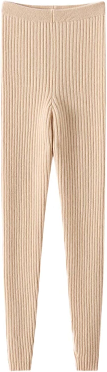 Thermal Long Johns 100% Cashmere Leggings for Women Thermal Underwear Bottoms Tights Warm Pants