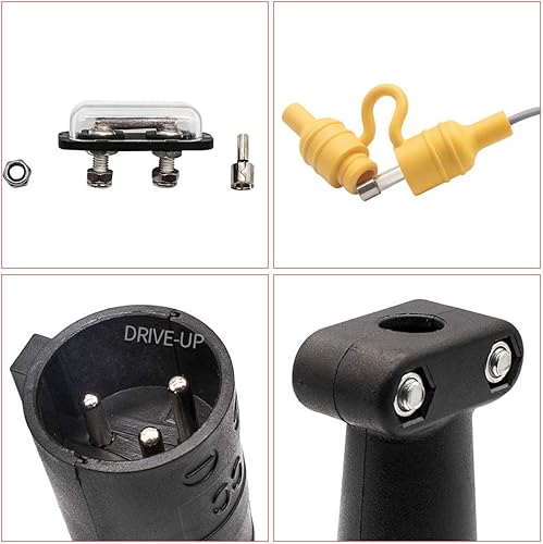 Miniatura 2 de 48 V Cargador de carrito de golf Cargador Receptáculo Enchufe para Club Car DS Modes, Puerto de carga de carrito de golf con cable y enchufe de