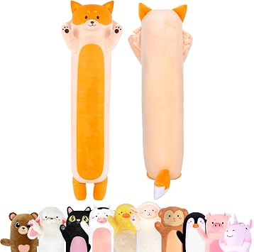 Cuddle Paws Fox Plush Body Pillow for Kids | Long Stuffed Animal Cuddle Pillow | Soft, Cute Hugging Toy | Plushie Gift for Girls & Boys | Long Plush Body Pillow for Sleep & Comfort | Large, 47 Inches