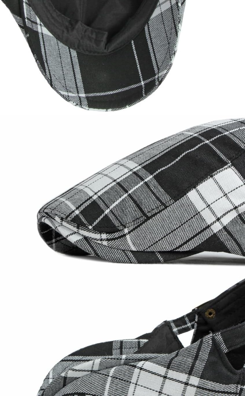 Newsboy Hats Adjustable Ivy Flat Cap Gatsby Cabbie Driving Beret for Men Women - Image 7