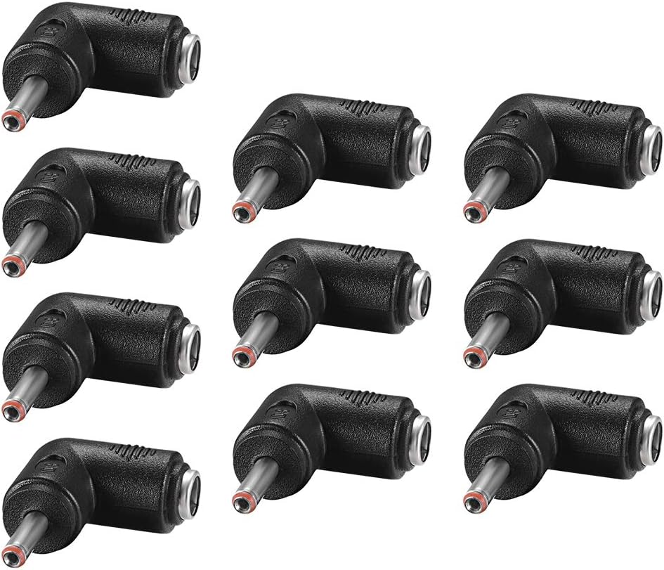 5pcs DC Power Plug Connector 4.0x1.7mm Male Right Angle - Cord Cable Tips