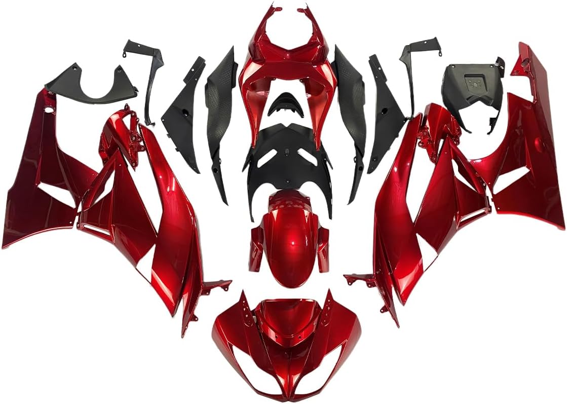 Candy Red Injection Fairing Kit Fit for Kawasaki ZX6R Ninja 636 2009 2010 2011 2012 ZX-6R ZX636R 09 10 11 12 ABS Plastics Sportbikes Fairings Bodywork Body Kit Body Frame Cowlings