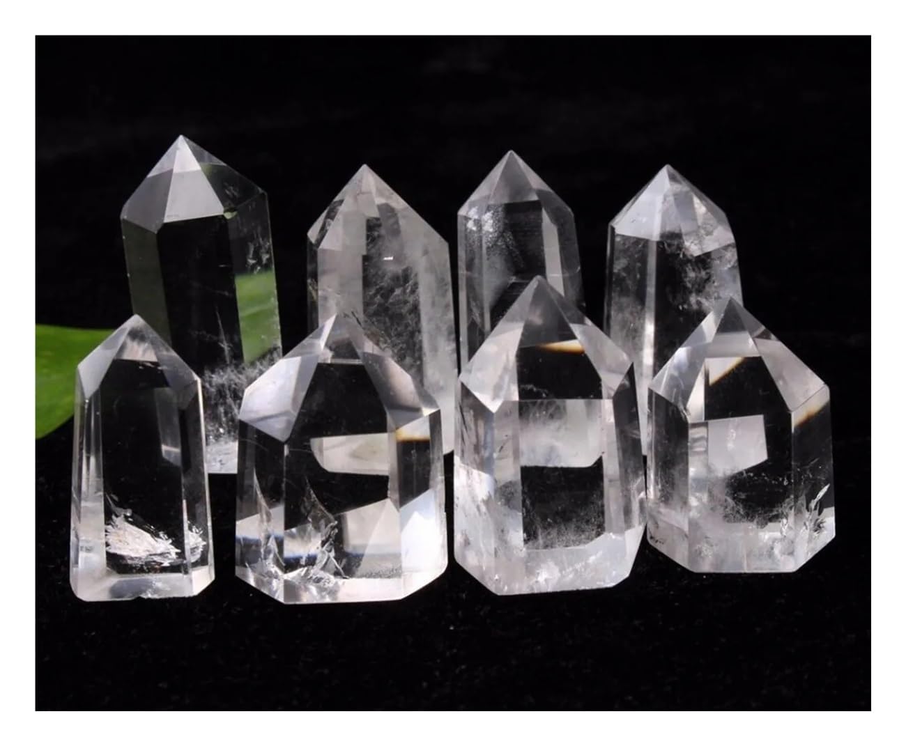 AARTERZZA 6Pcs Clear Quartz Point Crystal Rough