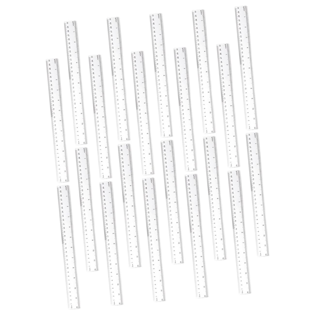 STOBOK Righello da Disegno in Plastica 50 Pezzi Strumento di Misurazione Professionale per Ufficio e Scuola Design Ergonomico e Resistente allo Sbiadimento